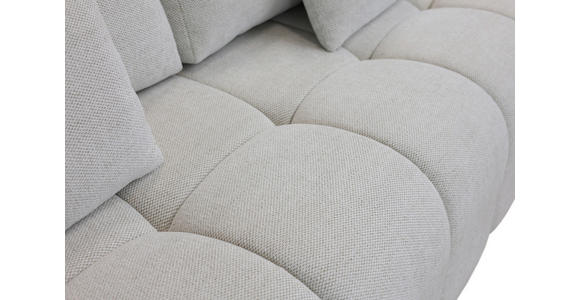 BOXSPRINGSOFA in Chenille Ecru  - Ecru/Schwarz, MODERN, Kunststoff/Textil (210/72/105cm) - Cantus