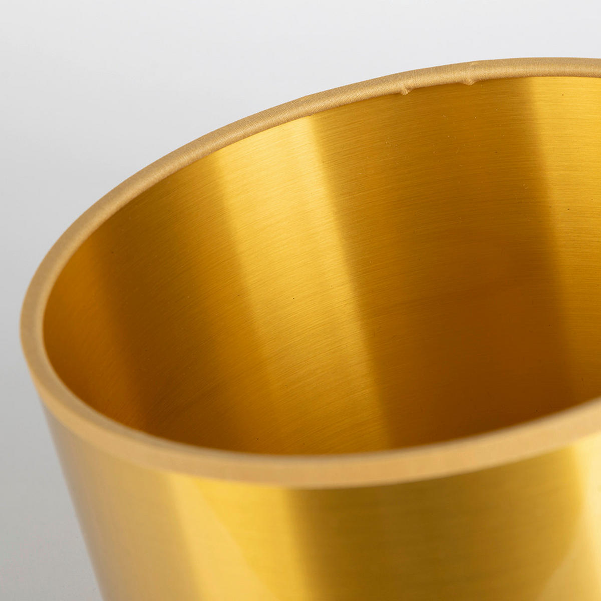 LEUCHTENSCHIRM 35/24 cm   - Goldfarben, Basics, Textil/Metall (35/24cm)