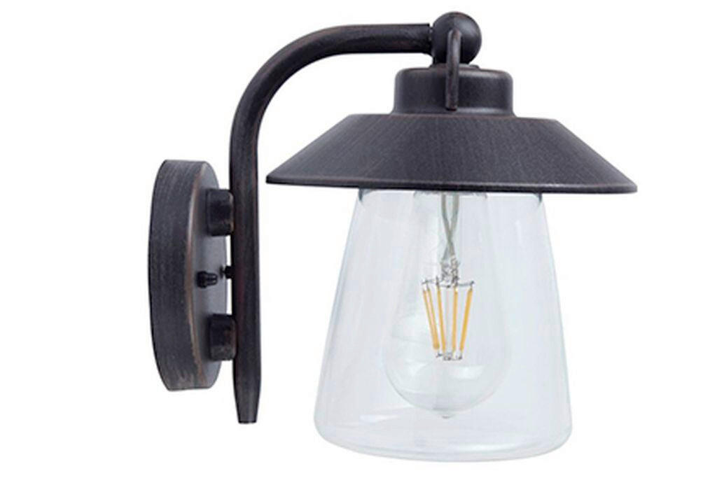 AUßENLEUCHTE Cate 22.5/17.6/20 cm  - Rostfarben, Basics, Glas/Metall (22.5/17.6/20cm)