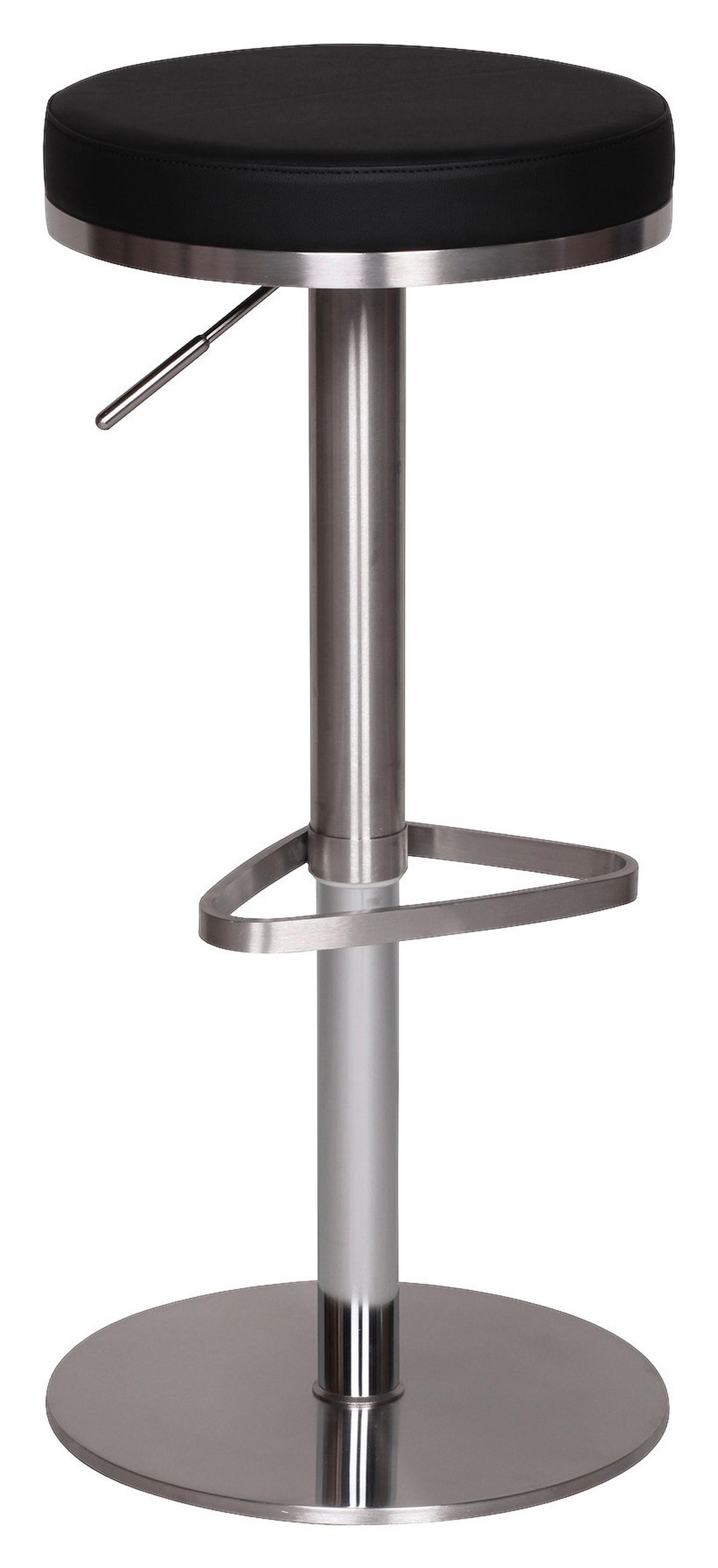 BARPALL i svart  - silver/svart, Modern, metall/textil (38/57/38cm) - MID.YOU