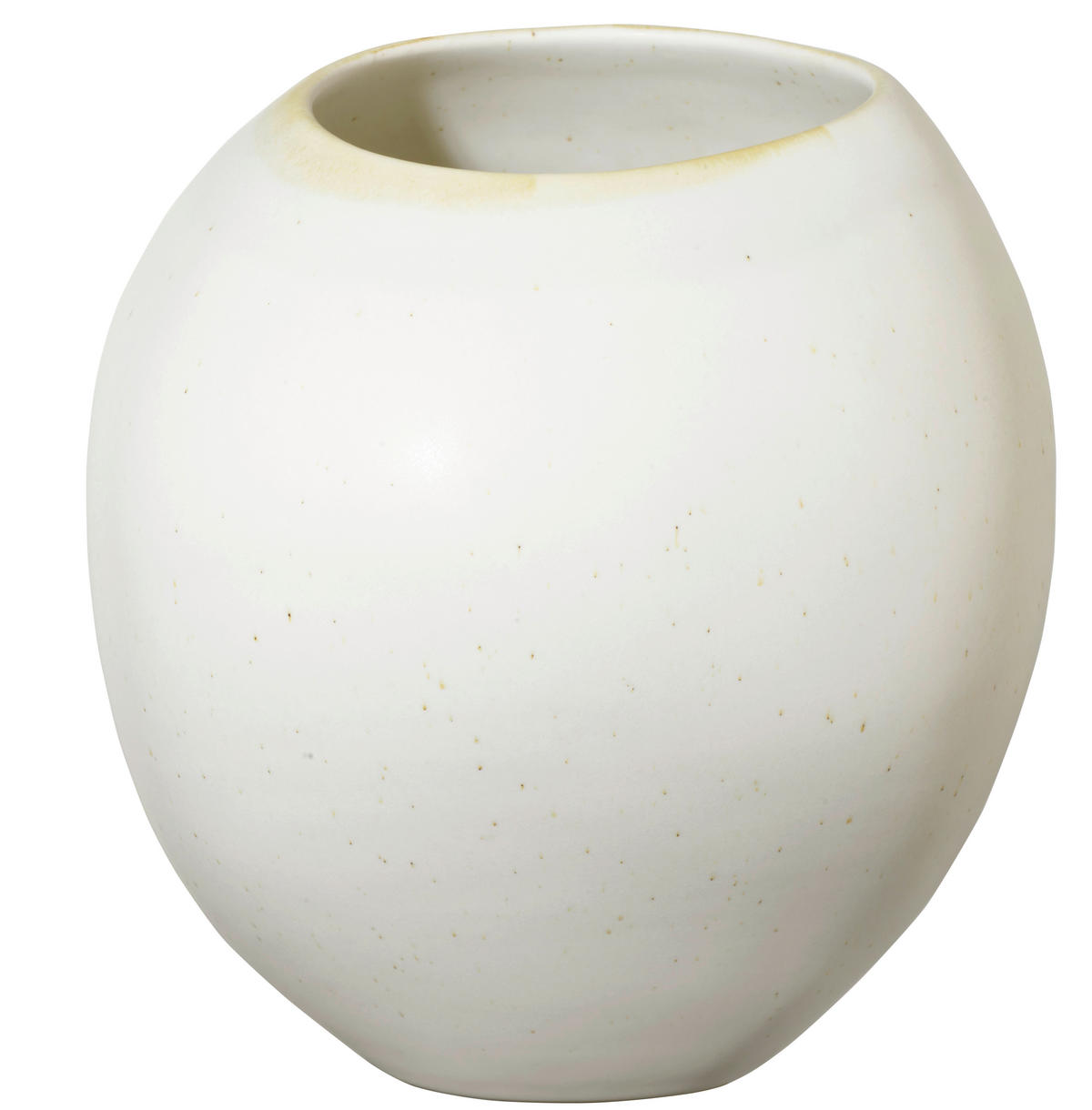 VAZA  25,5/24,6 cm    keramika  - bijela/zelena, Basics, keramika (25,5/24,6cm) - ASA