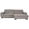 ECKSOFA in Webstoff Grau  - Schwarz/Grau, Design, Textil/Metall (265/180cm) - Carryhome