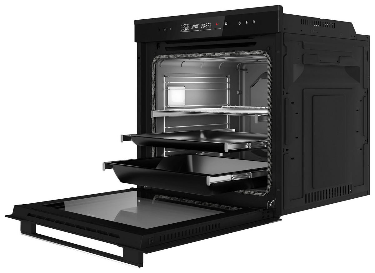 EINBAUBACKOFEN EBP820  - Schwarz, Basics, Metall (59,6/59,5/54,8cm) - Oranier