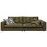 BIGSOFA Olivgrün - Schwarz/Olivgrün, Design, Kunststoff/Textil (290/85/122cm) - Ambiente