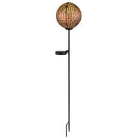 SOLARLEUCHTE - Schwarz/Kupferfarben, Basics, Kunststoff/Metall (15,5/90cm) - Globo