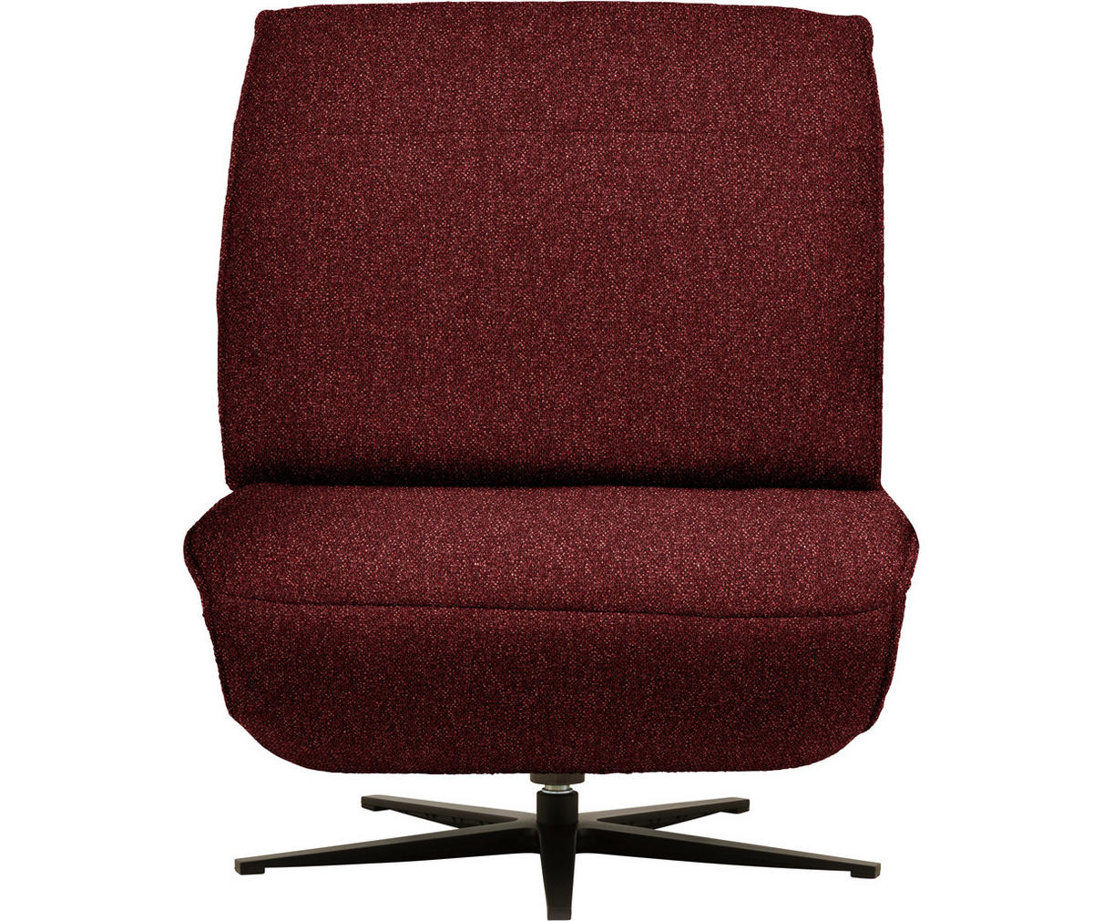 SESSEL in Flachgewebe, Mikrofaser Rot  - Rot/Schwarz, Design, Textil/Metall (84/65/91cm) - Koinor