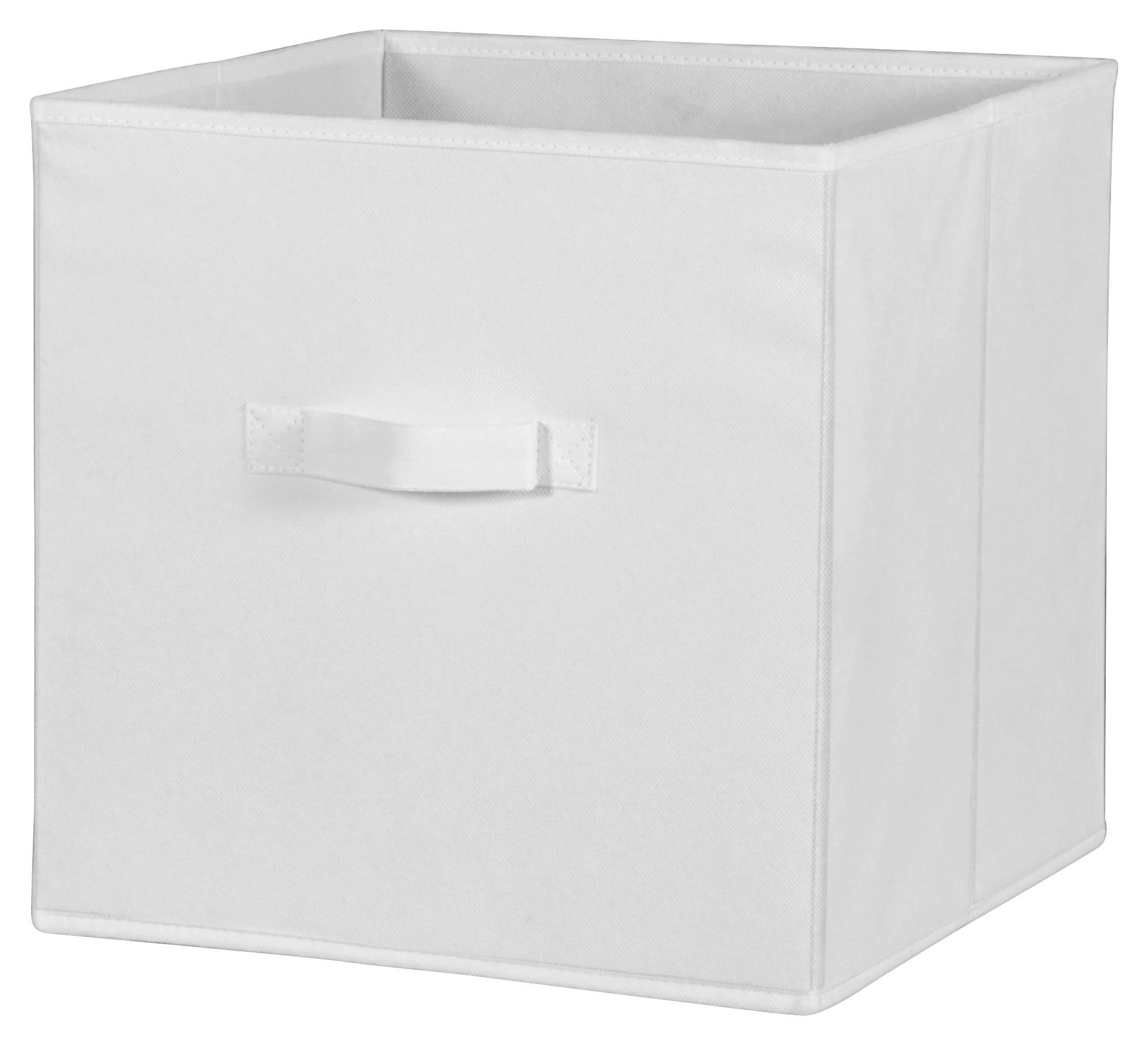 Faltbox Cliff Vlies Weiß 32x32x32 Cm Mit Tragegriff