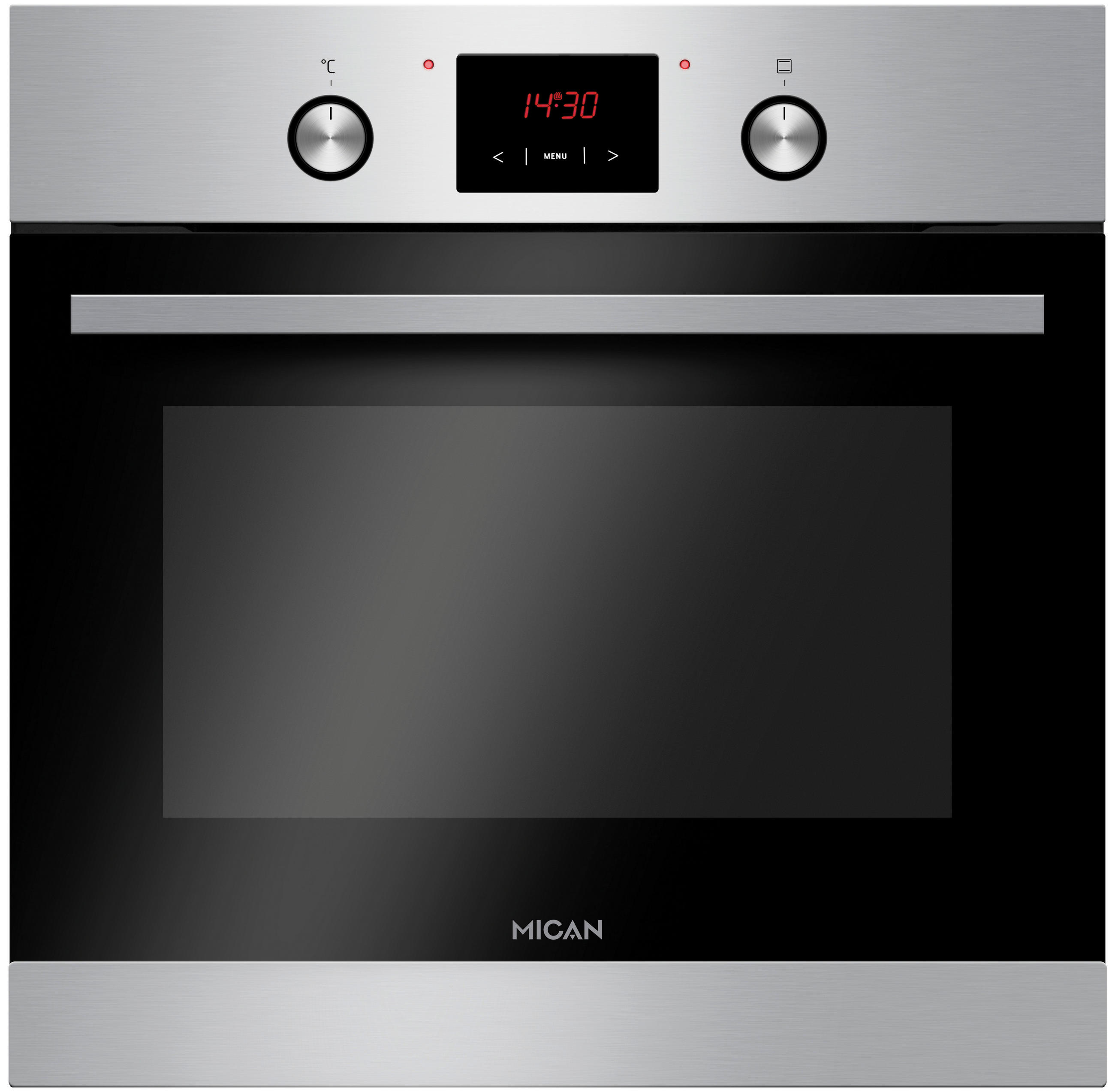 EINBAUBACKOFEN 90410  - Edelstahlfarben, Basics, Metall (59,5/59,5/57,5cm) - Mican