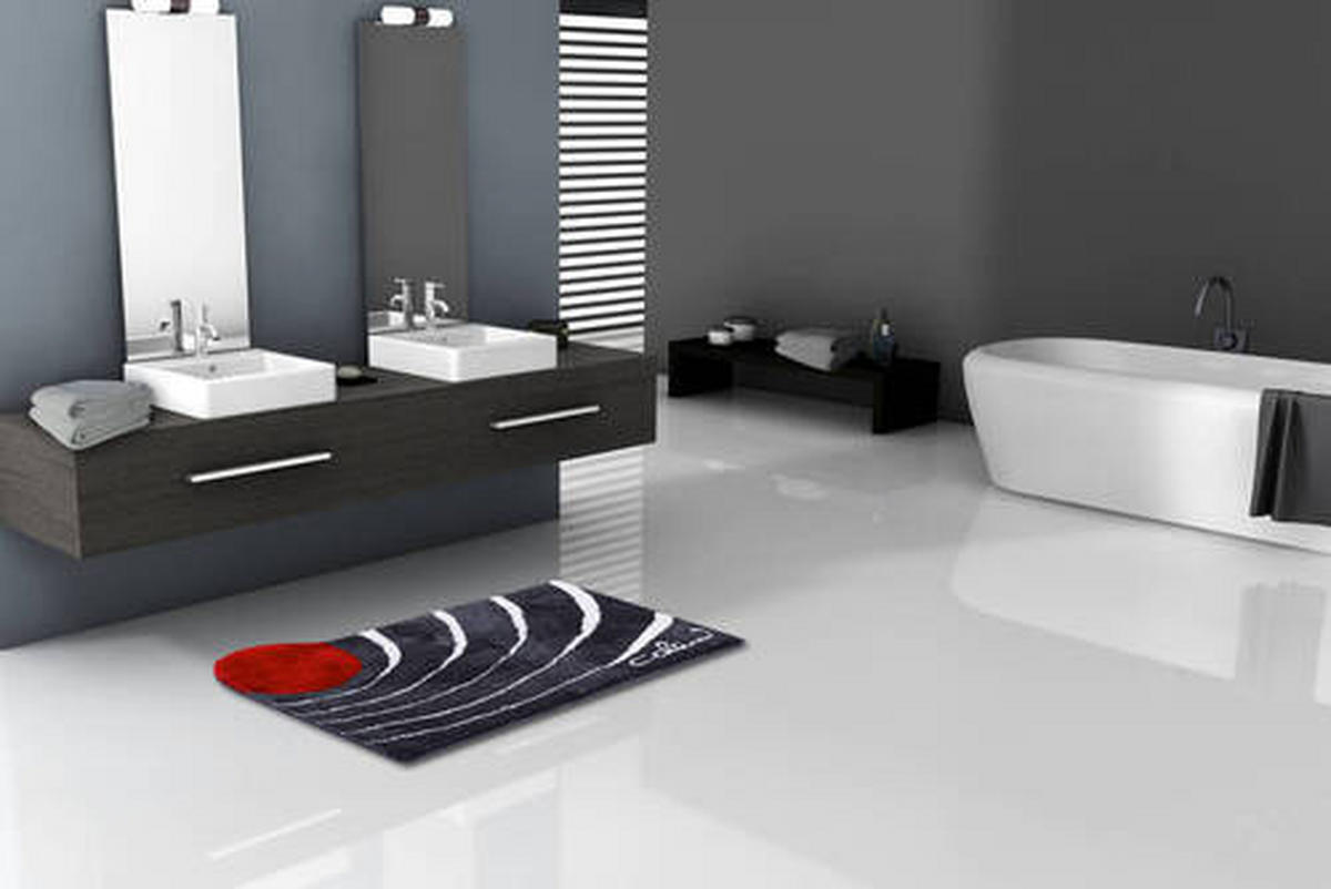 KOBEREC DO KOUPELNY, 80/150 cm - antracitová, Basics, textil/plast (80/150cm) - Grund