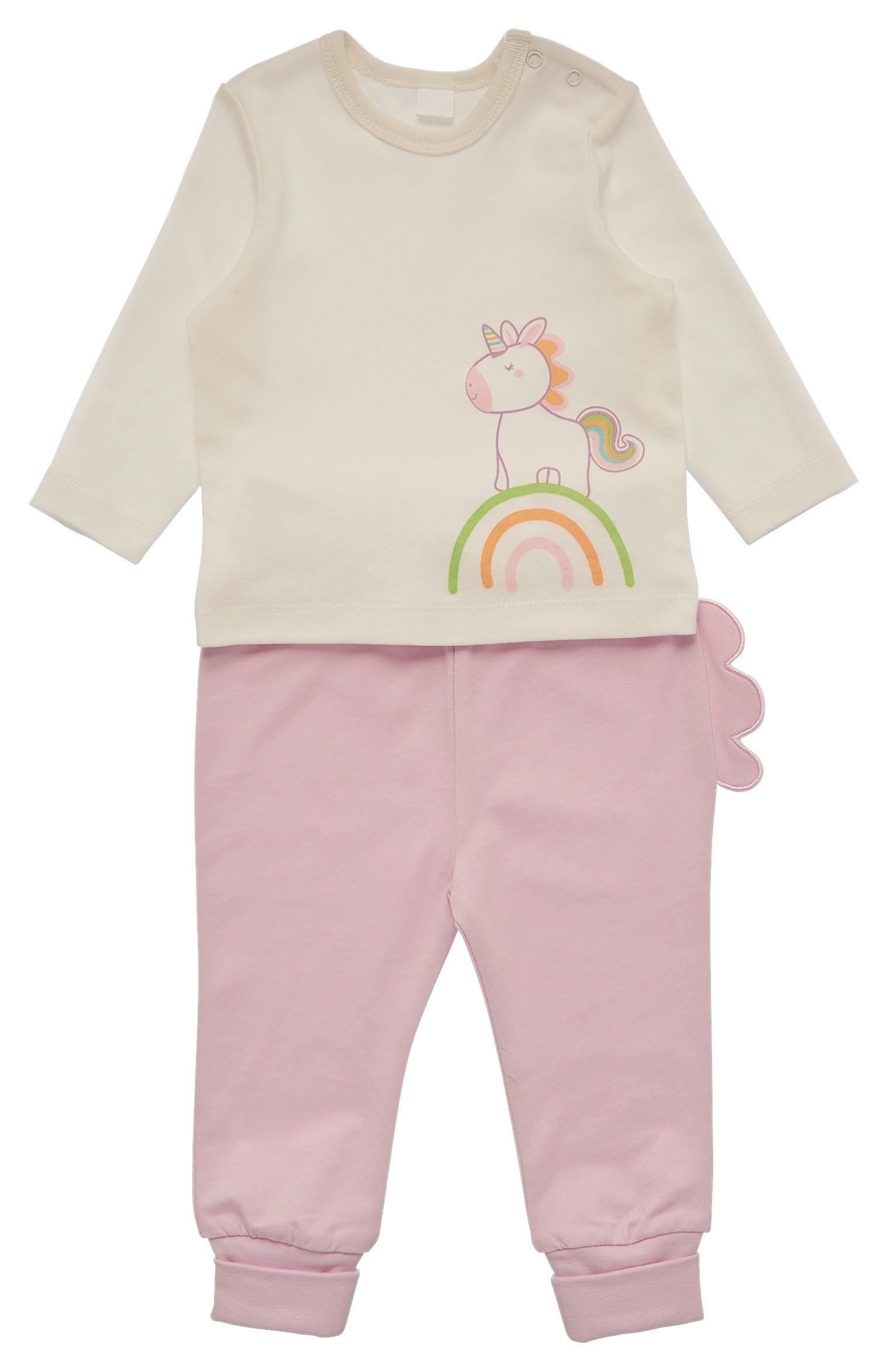 BABYBEKLEIDUNGSSET Sammy 2-teilig  - Hellrosa/Creme, Basics, Textil (56null) - Patinio