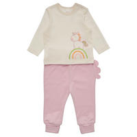 BABYBEKLEIDUNGSSET Sammy 2-teilig  - Hellrosa/Creme, Basics, Textil (56null) - Patinio