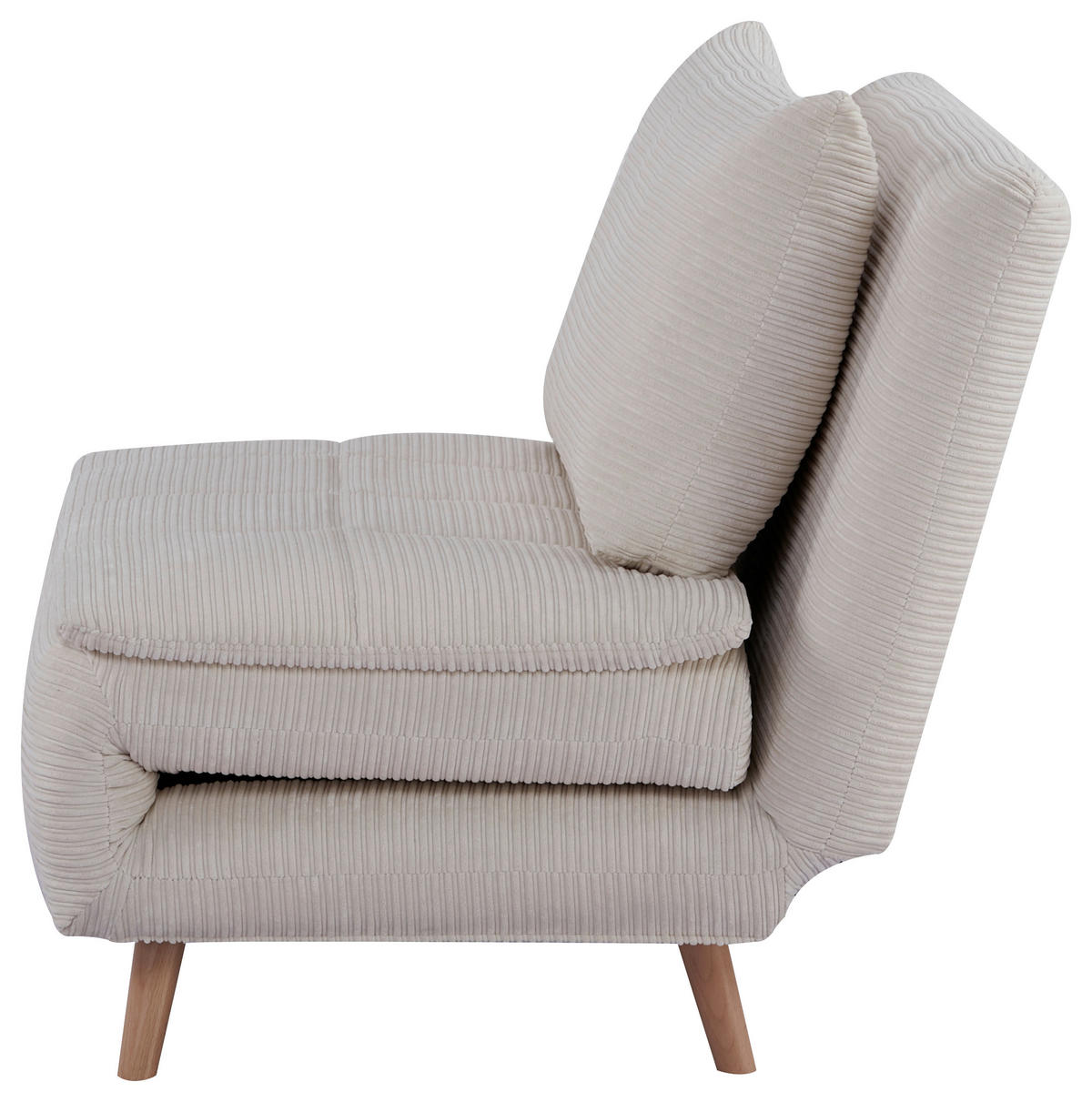 SCHLAFSOFA Cord Beige  - Beige/Naturfarben, Design, Holz/Textil (105/80/90cm) - Carryhome