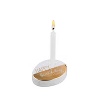GEBURTSTAGSKERZEN  - Goldfarben, Basics, Keramik (7/5/2cm) - Räder