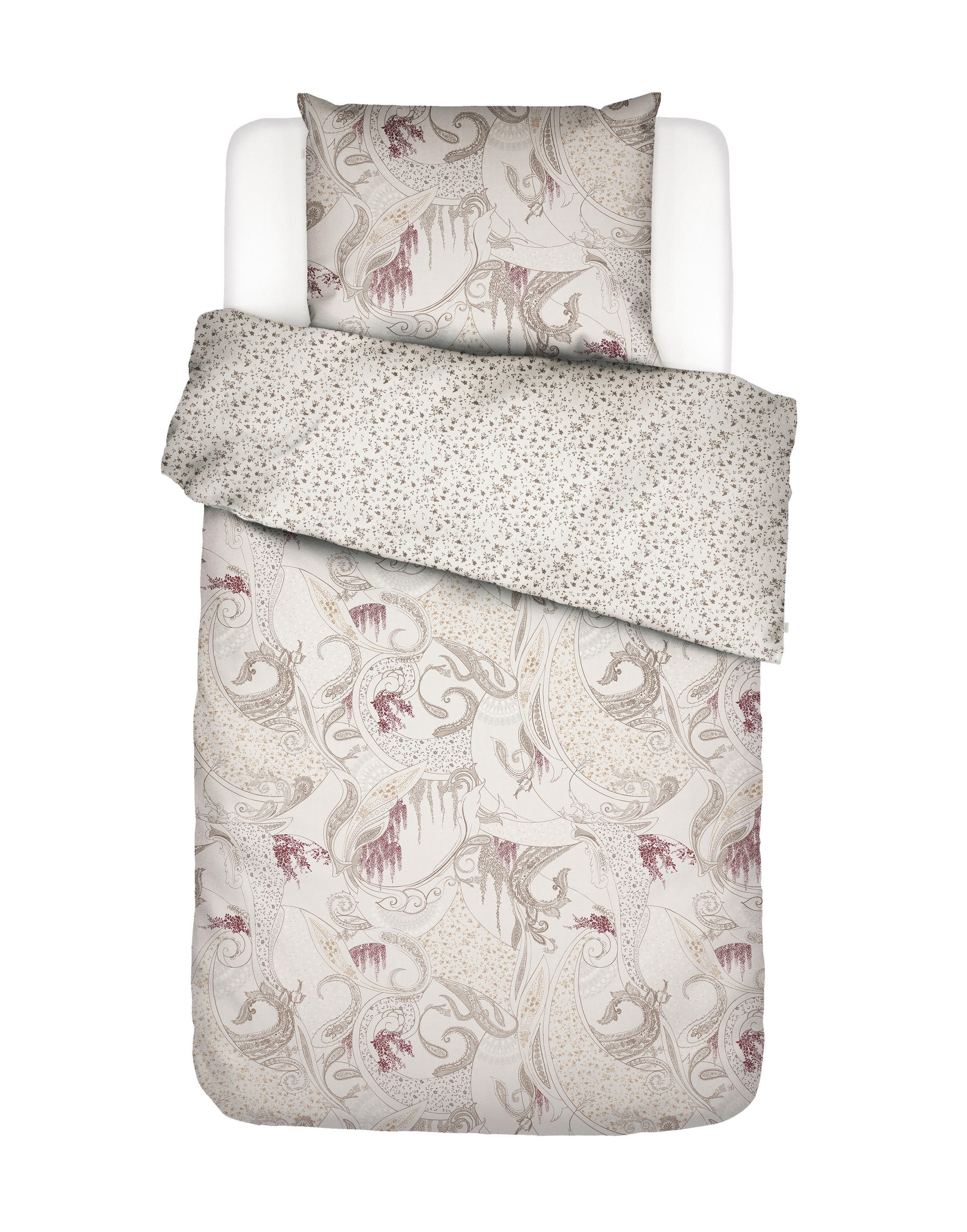 WENDEBETTWÄSCHE SS22 Satin  - Lila, KONVENTIONELL (155/220cm) - Essenza