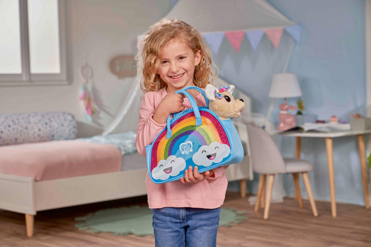 PLÜSCHTIER Chi Chi Love Rainbow  - Multicolor/Braun, Basics, Kunststoff/Textil (17/27/30cm) - Simba