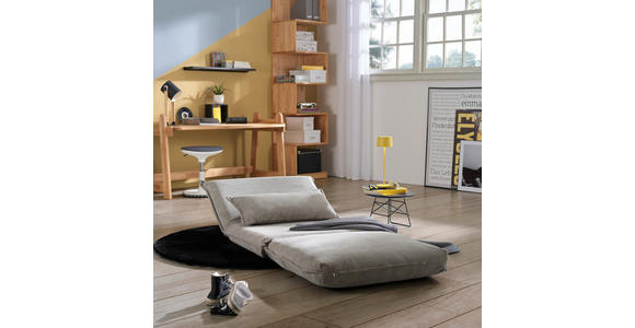 SCHLAFSESSEL  in Cord Grau  - Grau, Design, Textil (83/76,5/59cm) - Carryhome