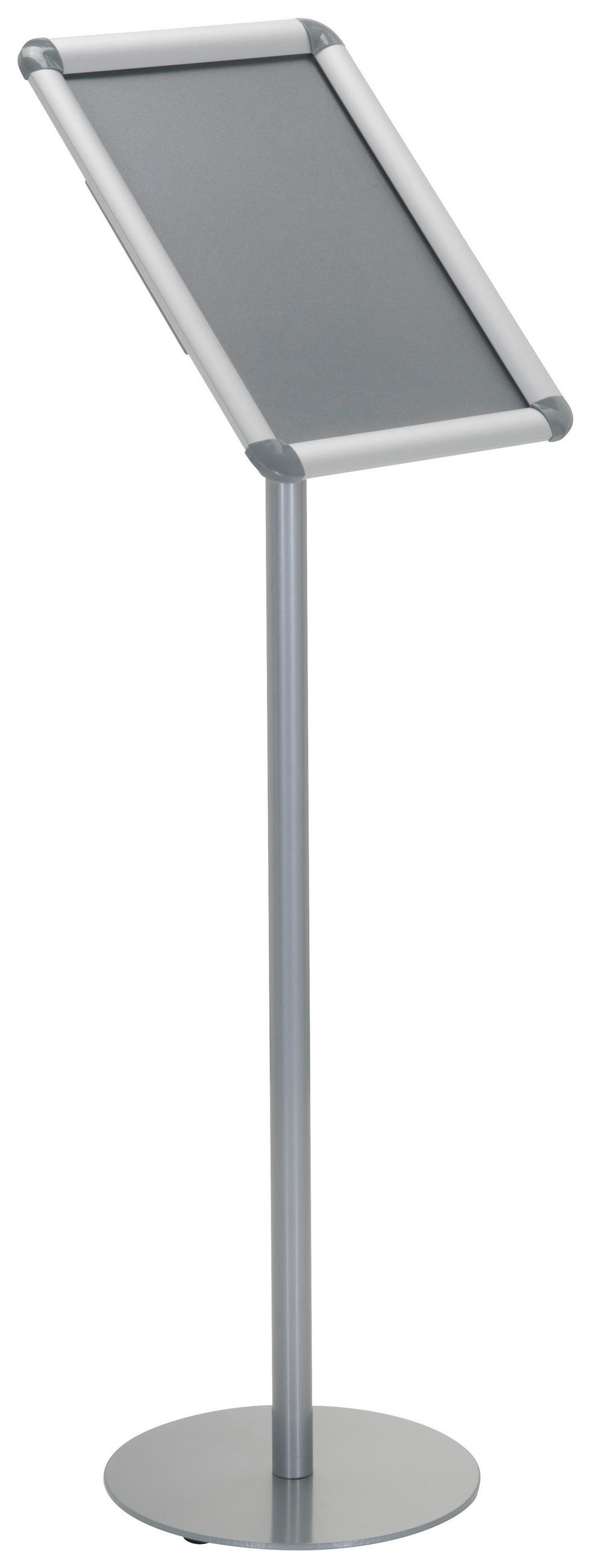 PLAKATSTÄNDER Metall Silberfarben  - Silberfarben, Basics, Metall (24/89,5/26cm) - MID.YOU