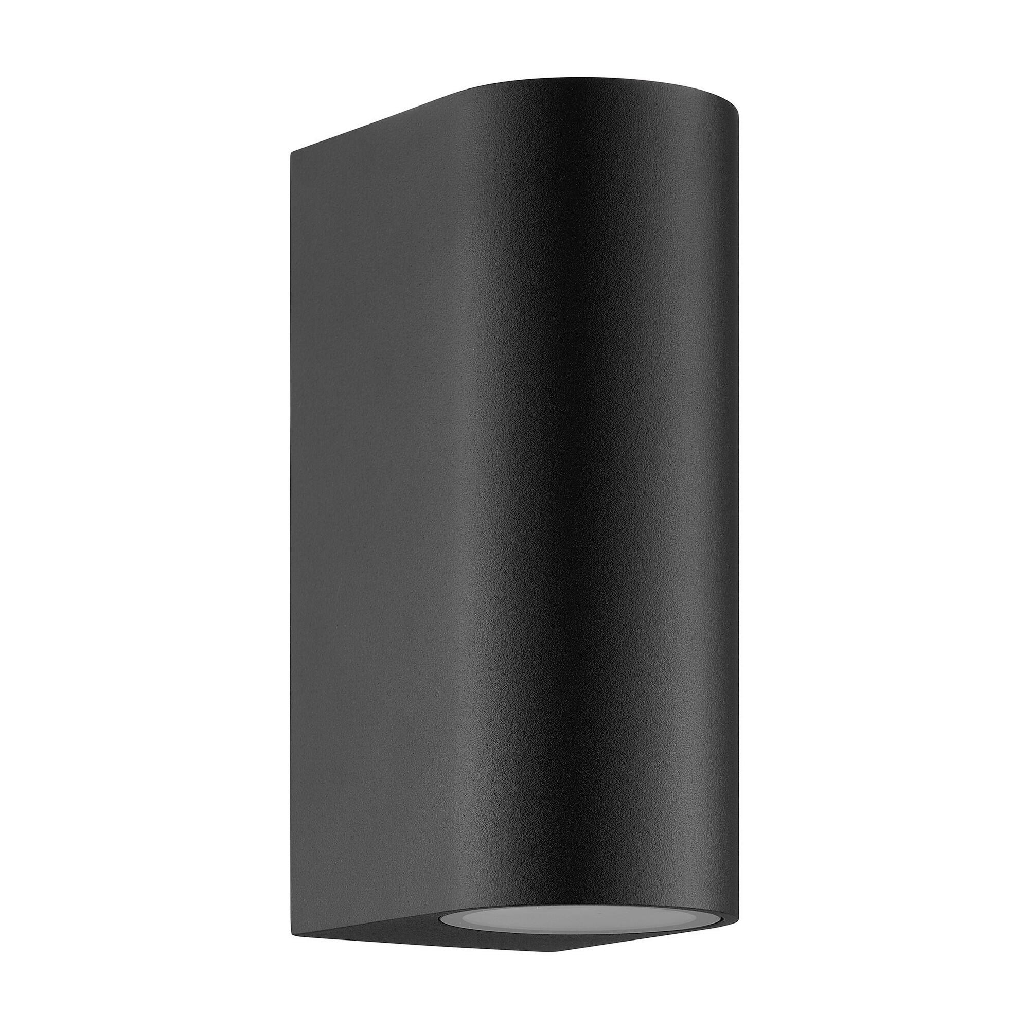 AUßENWANDLEUCHTE 6,6/9,2/16,2 cm   - Schwarz, Design, Metall (6,6/9,2/16,2cm) - Nordlux