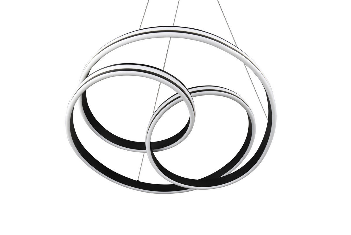 LED-HÄNGELEUCHTE Nuria 60/150 cm   - Schwarz, Basics, Metall (60/150cm) - Trio Leuchten