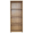 AKTENREGAL Eiche furniert Eichefarben  - Eichefarben/Schwarz, Natur, Holz/Holzwerkstoff (73/189/38cm) - Linea Natura