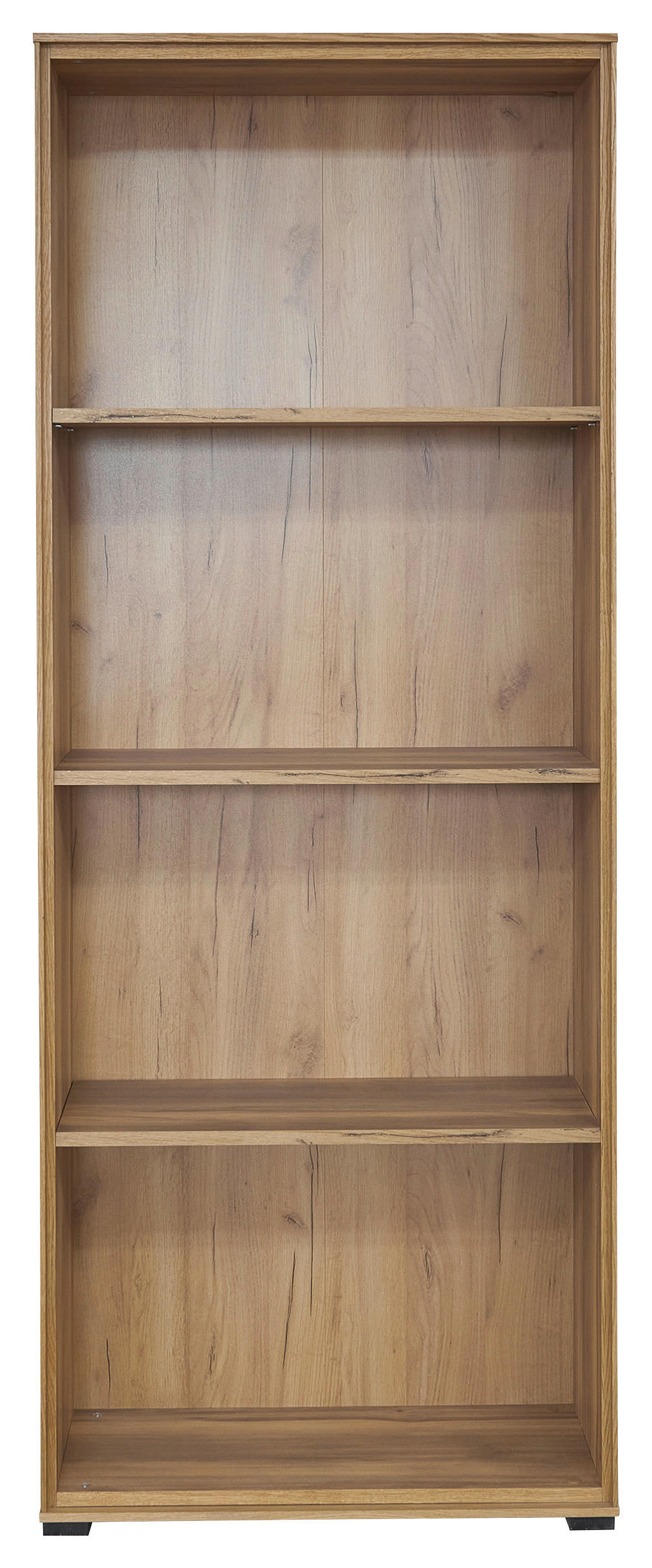 AKTENREGAL 73/189/38 cm  - Eichefarben/Schwarz, Natur, Holz/Holzwerkstoff (73/189/38cm) - Linea Natura