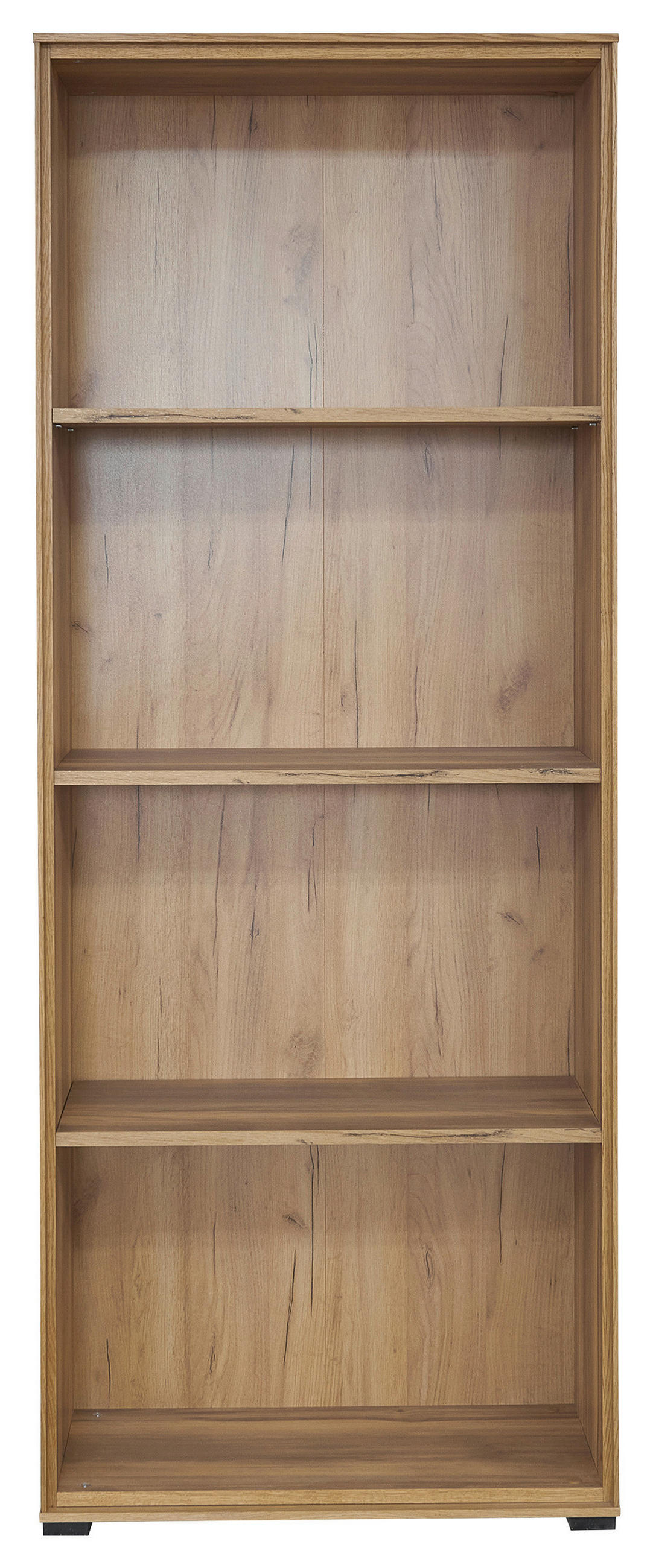 AKTENREGAL 73/189/38 cm  - Eichefarben/Schwarz, Natur, Holz/Holzwerkstoff (73/189/38cm) - Linea Natura