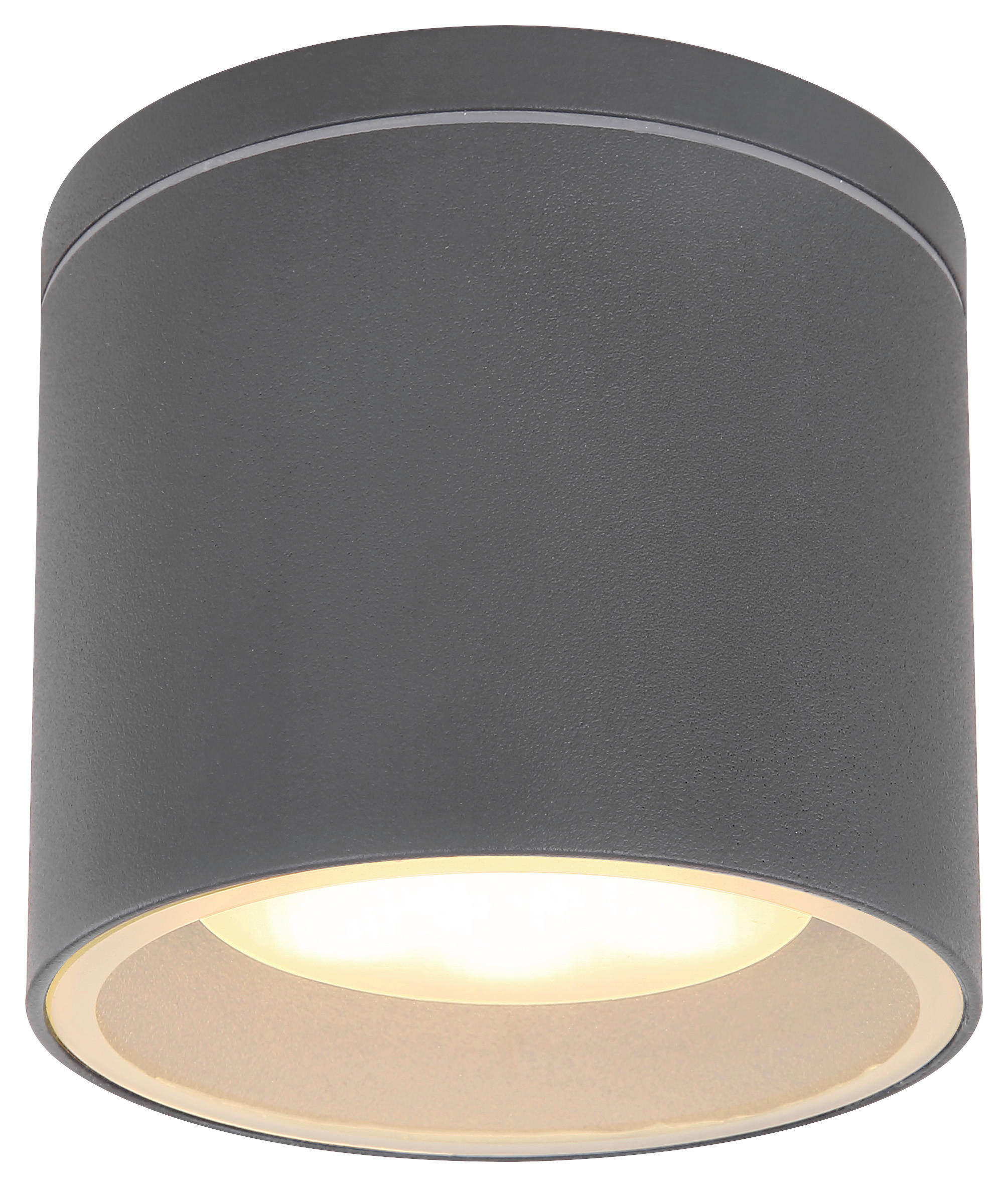 AUßENDECKENLEUCHTE Alcala 10,8/9,6 cm  - Klar/Anthrazit, Basics, Glas/Metall (10,8/9,6cm) - Globo