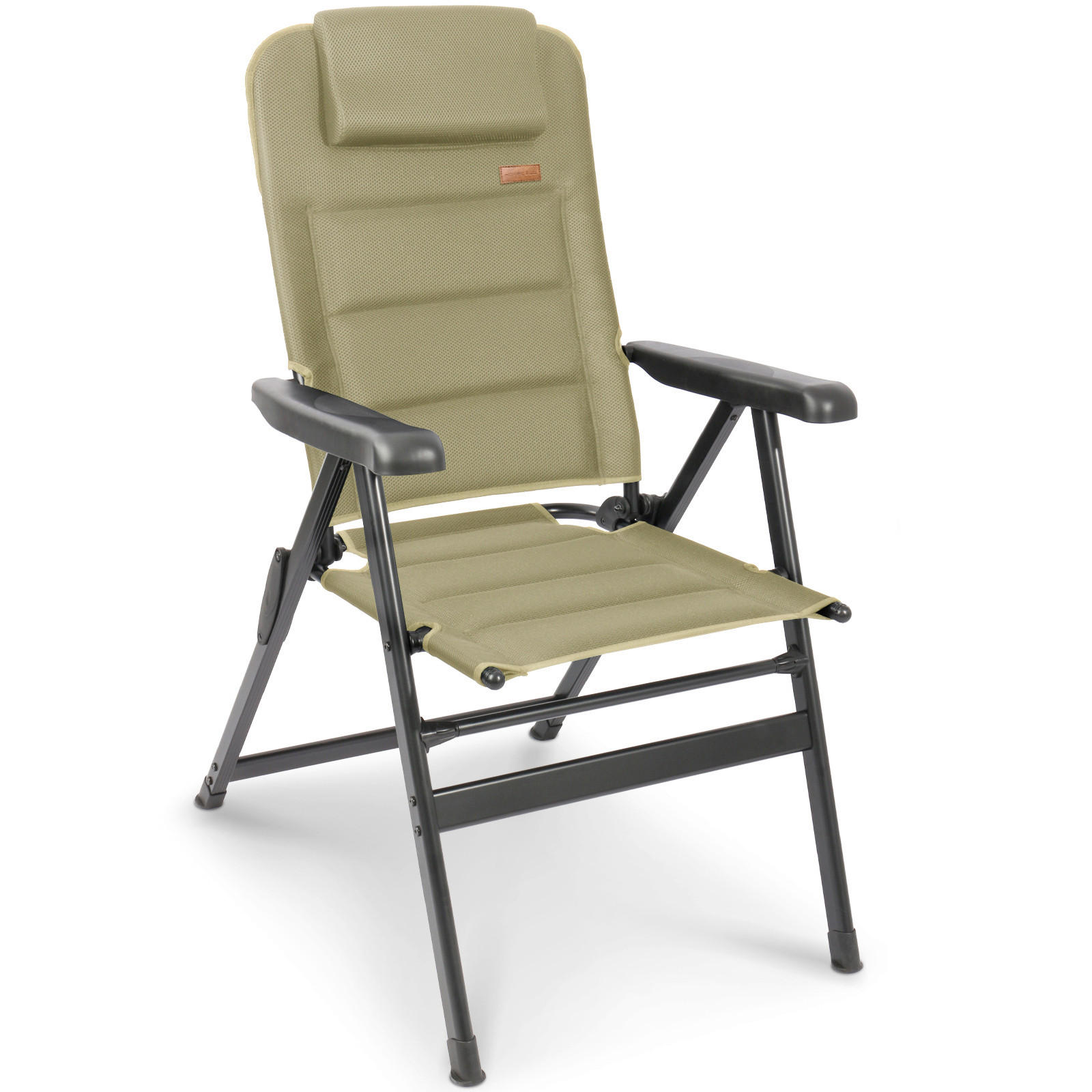CAMPINGSESSEL - Schwarz/Grün, Basics, Textil/Metall (62/77/112cm) - Modante