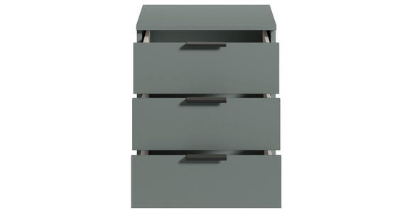 NACHTSCHRANK 45/61/40 cm - Salbeigrün/Schwarz, Basics, Holzwerkstoff/Kunststoff (45/61/40cm) - Carryhome