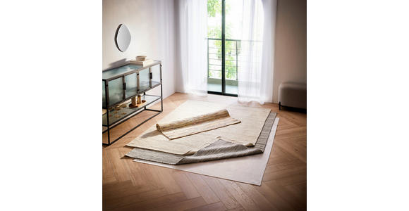 HANDWEBTEPPICH 120/180 cm Beige  - Beige, Natur, Textil (120/180cm) - Linea Natura