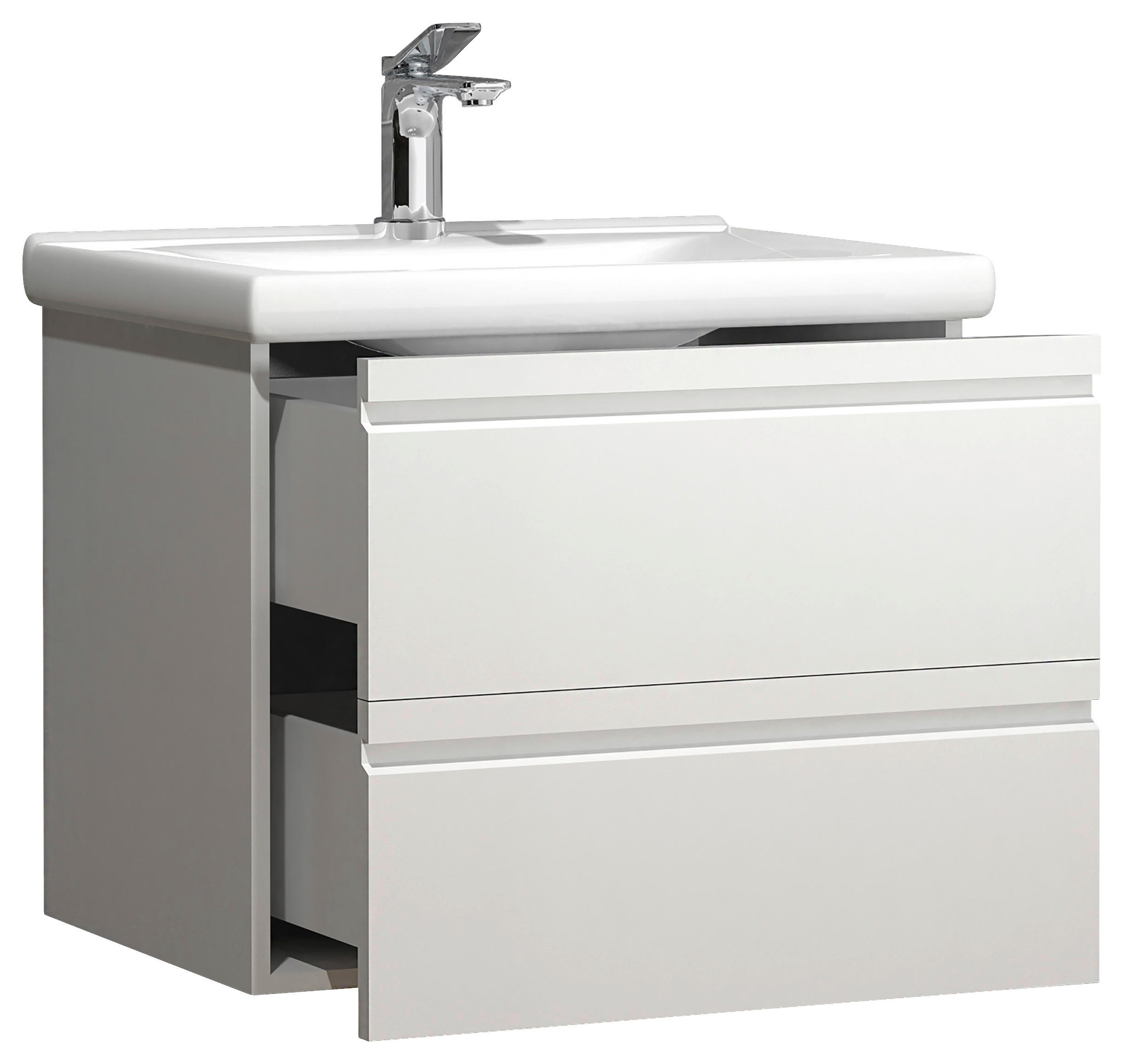 WASCHTISCHKOMBI 60 cm  - Weiß, MODERN, Keramik/Holzwerkstoff (60cm) - MID.YOU