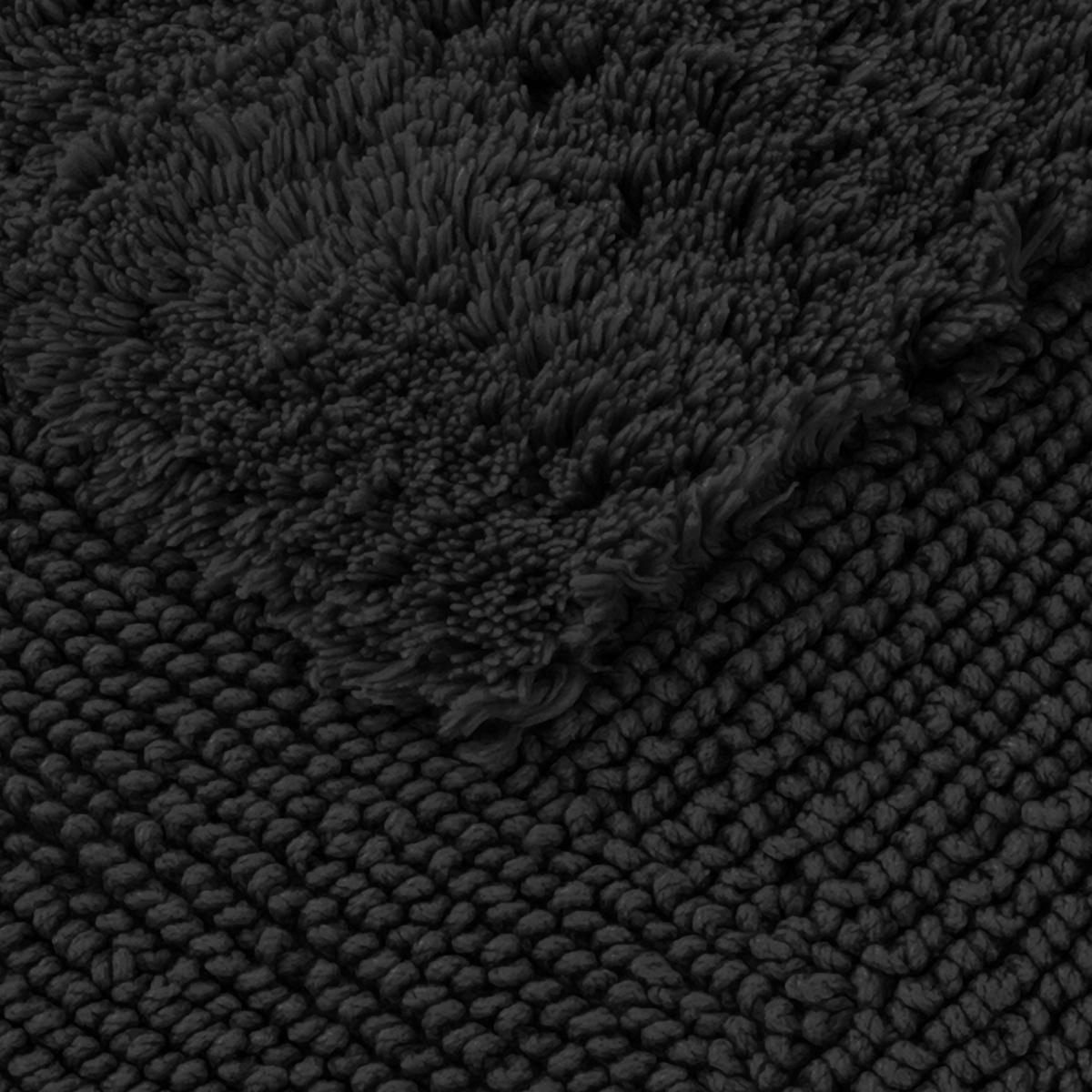 BADTEPPICH Schwarz 60/100 cm  - Schwarz, Basics, Textil (60/100cm) - Moeve