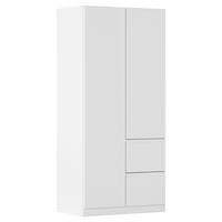 DREHTÜRENSCHRANK 91/197/54 cm 2-türig Weiß  - Weiß, MODERN, Holzwerkstoff (91/197/54cm) - Rauch Möbel