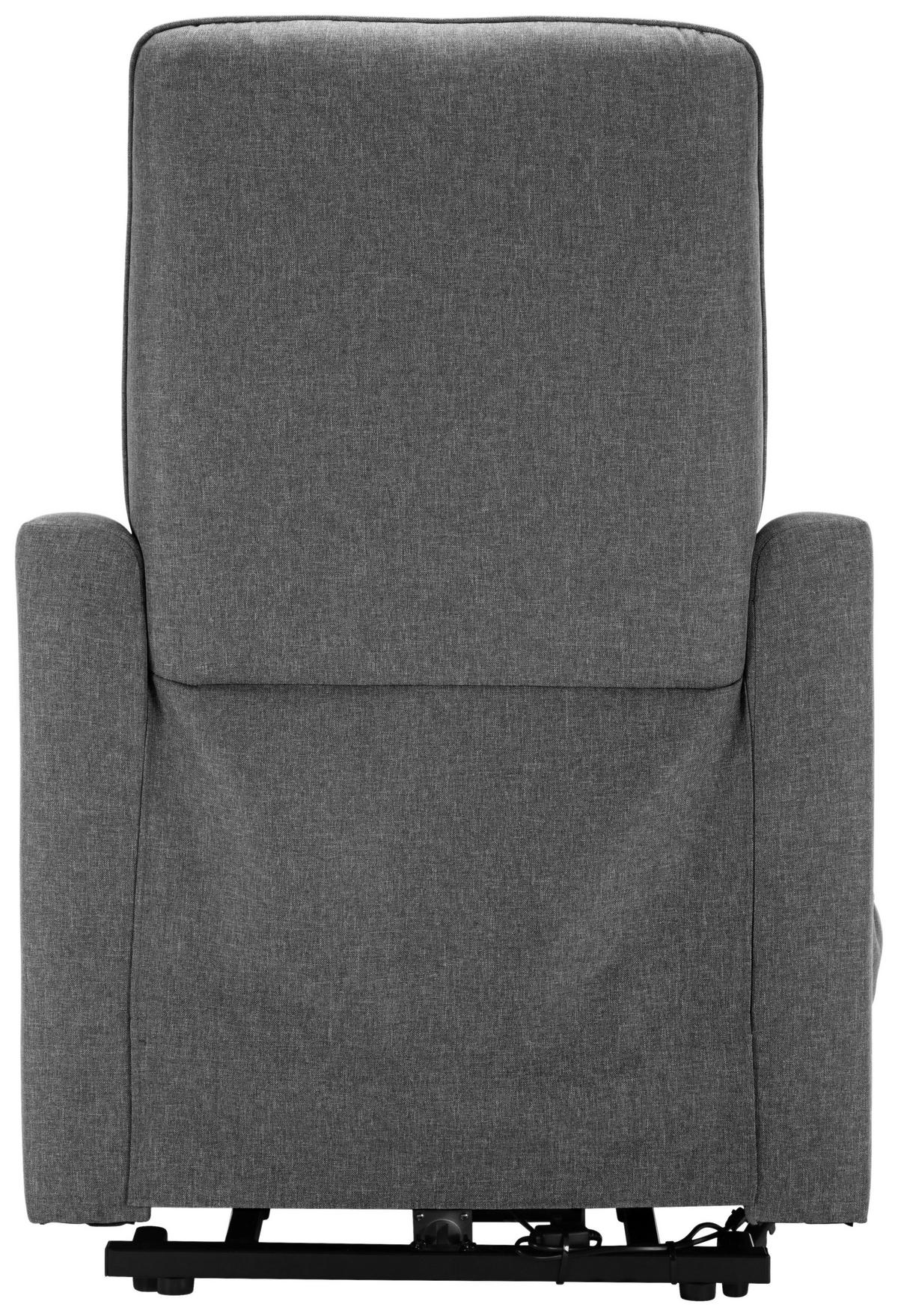 TV-FOTEL - fekete/szürke, Konventionell, textil/fém (73.5/103/87cm) - MID.YOU