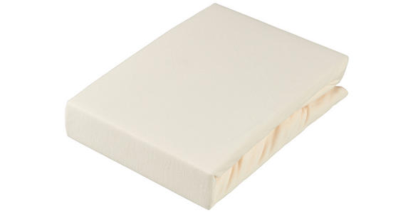 TOPPER-SPANNLEINTUCH 140/220 cm Jersey  - Ecru, KONVENTIONELL, Textil (140/220cm) - Novel