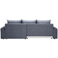 ECKSOFA in Mikrofaser Blau  - Blau/Schwarz, KONVENTIONELL, Kunststoff/Textil (295/169cm) - Carryhome
