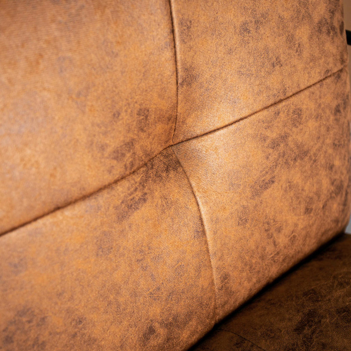 SESSEL Cognac    - Cognac/Schwarz, MODERN, Textil/Metall (65/80/68cm) - MID.YOU