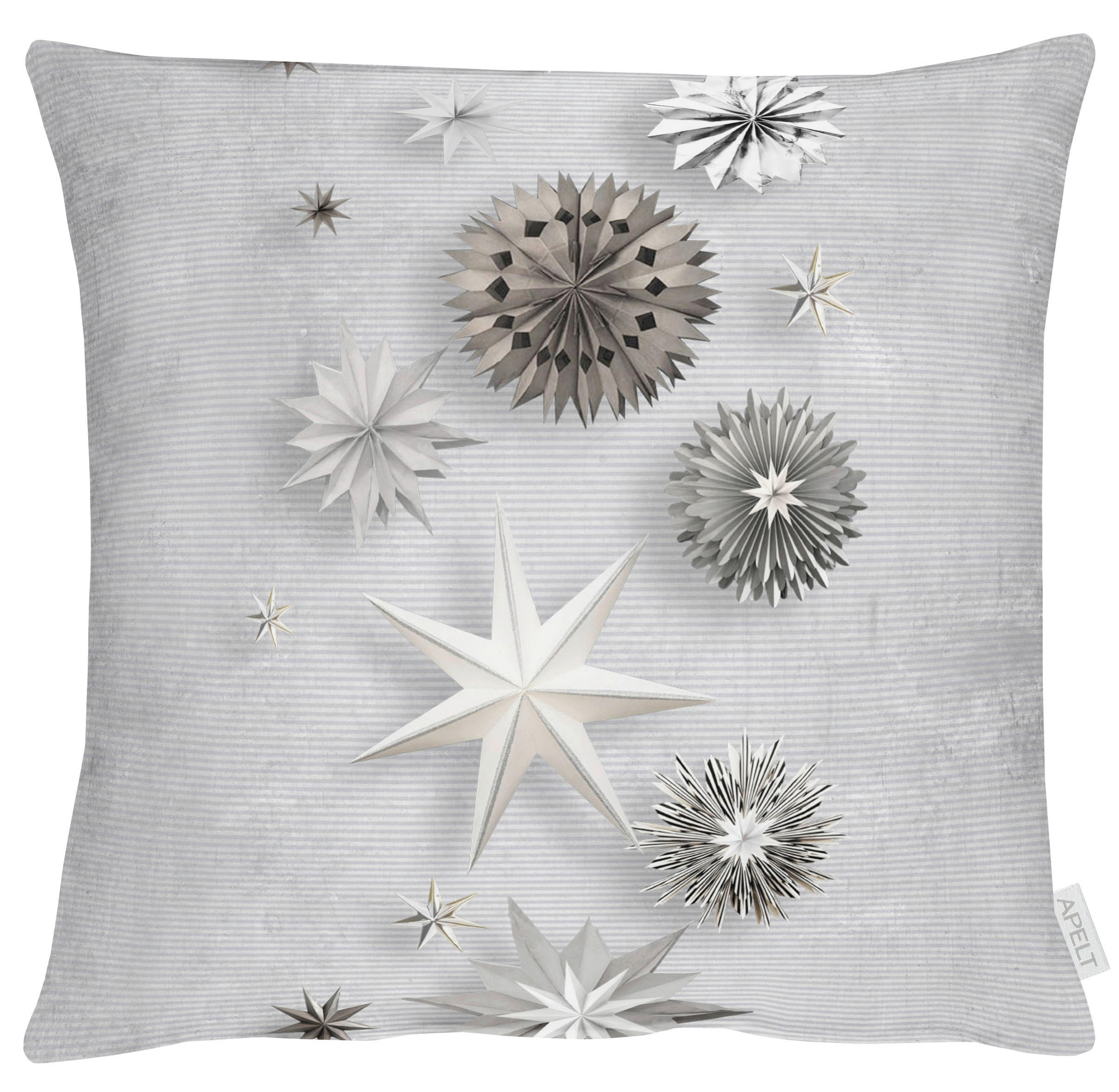 KISSENHÜLLE 49/49 cm  - Hellgrau, Design, Textil (49/49cm) - X-Mas