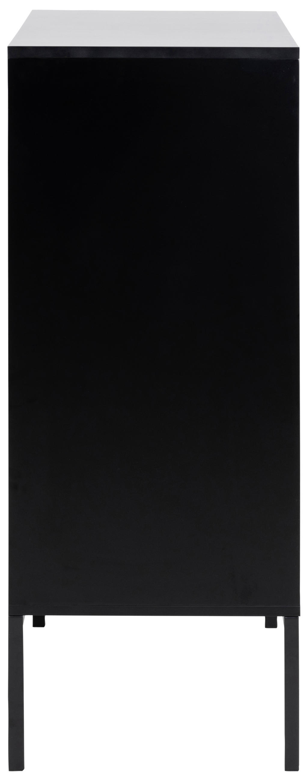 KOMMODE Seaford  in 80/103/40 cm  - Wildeiche/Schwarz, MODERN, Holzwerkstoff/Metall (80/103/40cm)