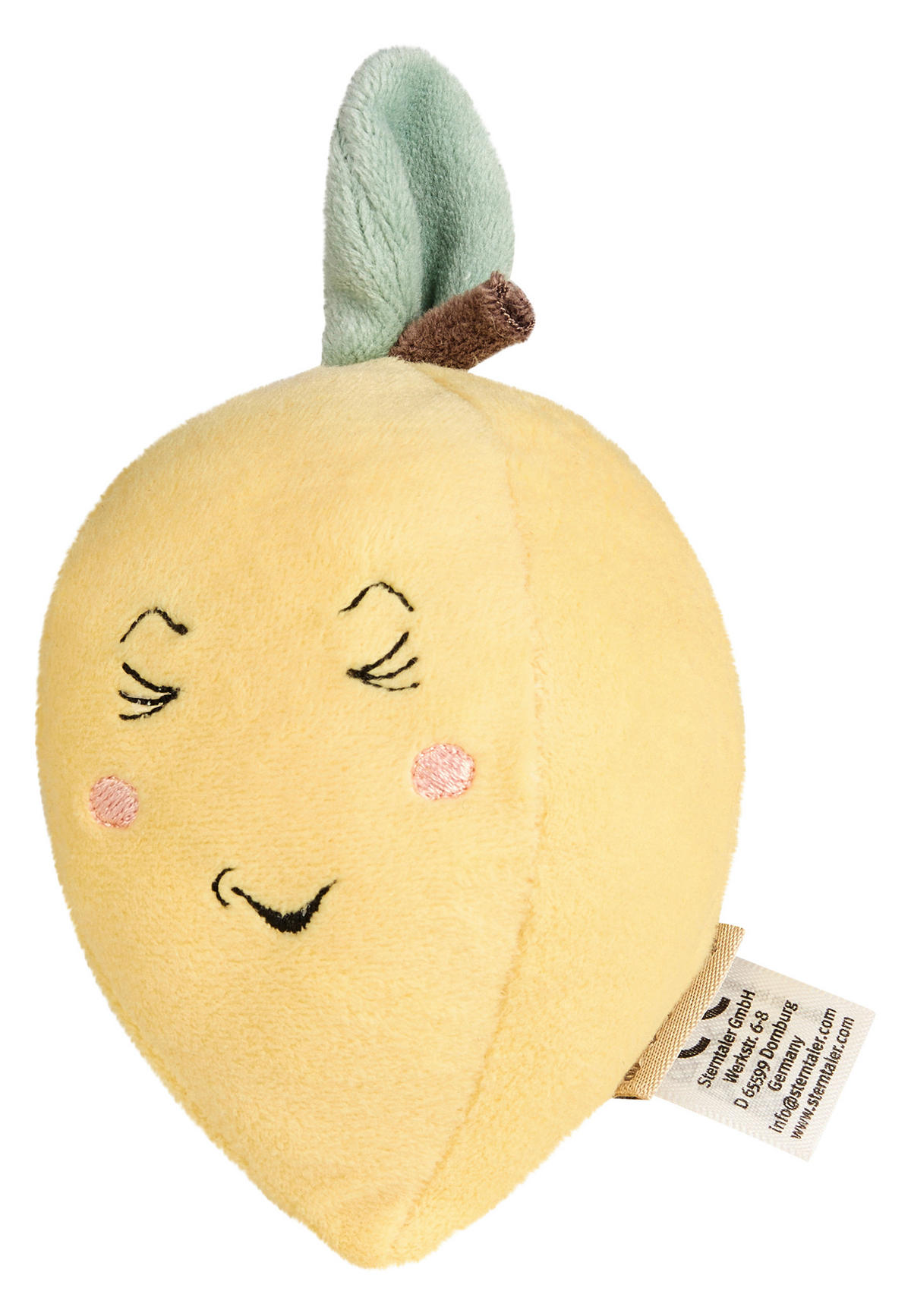 KUSCHELTIER Früchte 11/7/7 cm  - Hellgelb, Basics, Textil (11/7/7cm) - Sterntaler