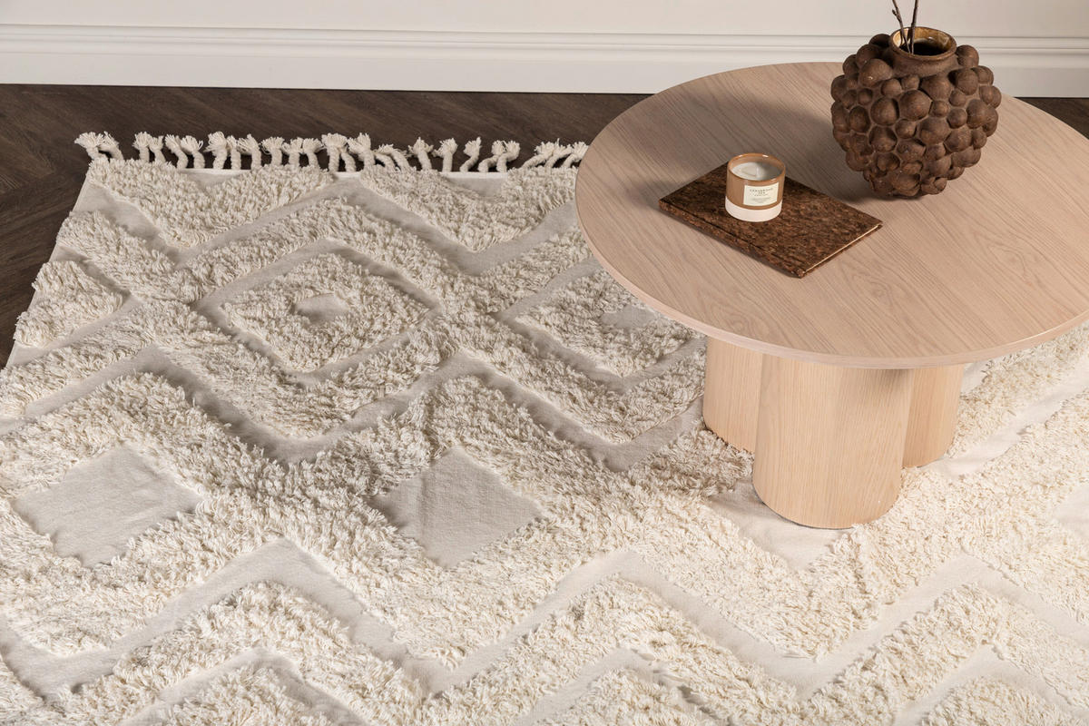 HOCHFLORTEPPICH 250/350 cm Weiß  - Weiß, LIFESTYLE, Textil (250/350cm) - P & B