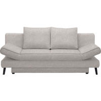 SCHLAFSOFA in Webstoff Hellgrau  - Hellgrau/Schwarz, Design, Textil/Metall (200/85/90cm) - Xora