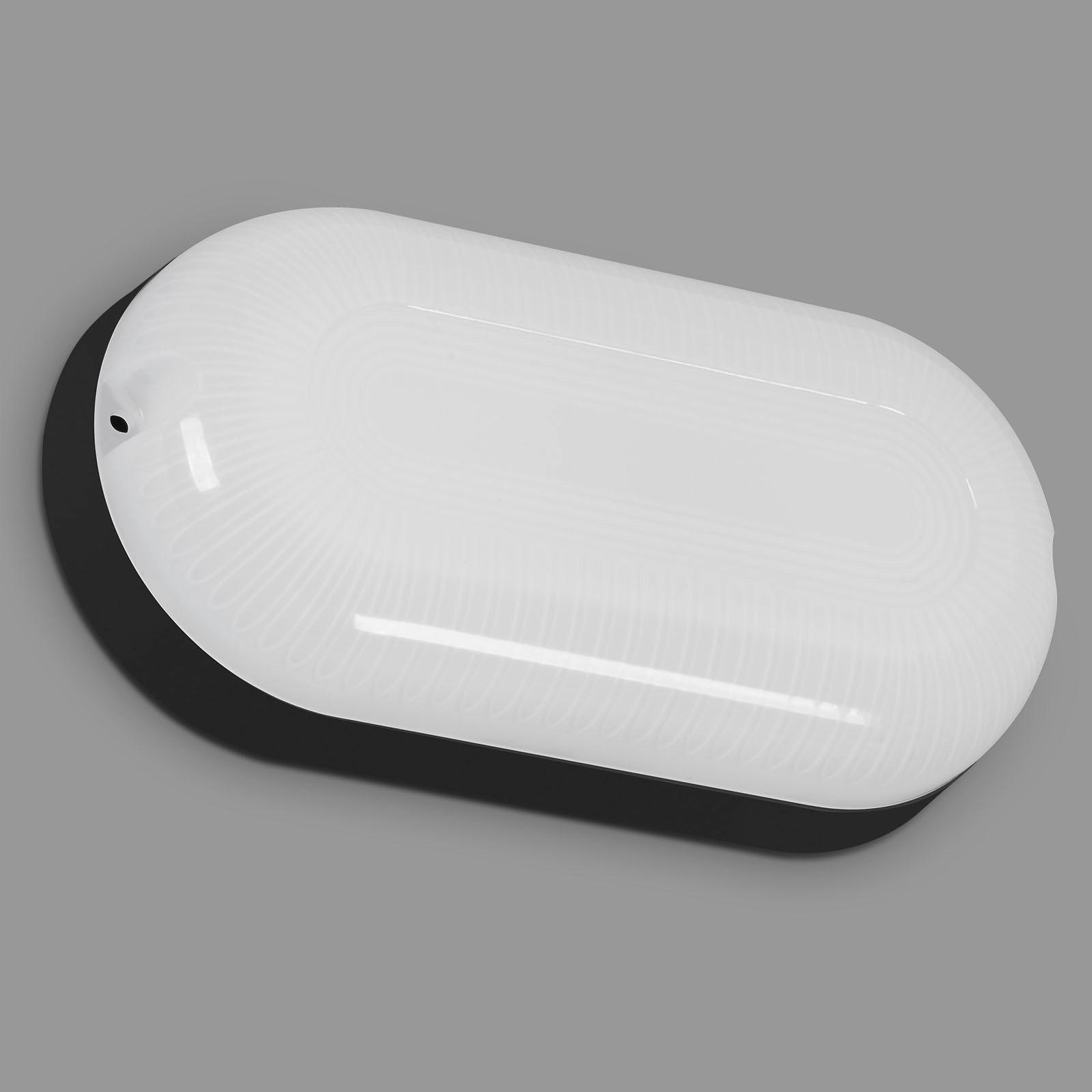 ZIDNA SVJETILJKA VANJSKA  - bijela/crna, Basics, plastika (20/10/5cm)