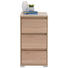 KOMMODE 40/79/48 cm - Alufarben/Sonoma Eiche, Design, Holzwerkstoff/Kunststoff (40/79/48cm) - Carryhome KOMMODE 40/79/48 cm - Alufarben/Sonoma Eiche, Design, Holzwerkstoff/Kunststoff (40/79/48cm) - Carryhome