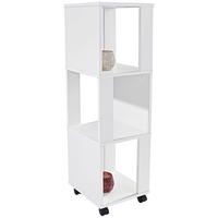 REGAL 34/111/34 cm bela  - bela, Moderno, umetna masa/leseni material (34/111/34cm) - Carryhome