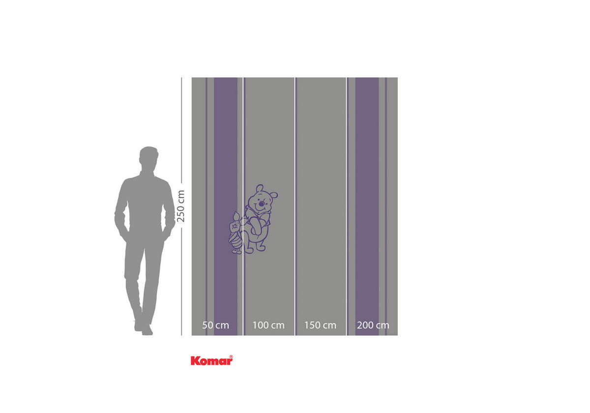 VLIESTAPETE  - Lila/Weiß, Basics (200/250cm) - Xora