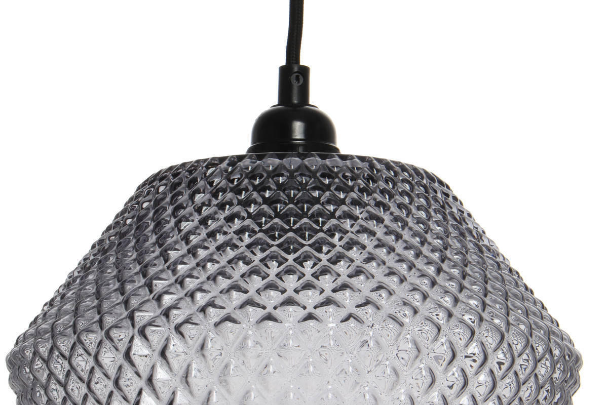 ZÁVĚSNÉ SVÍTIDLO,  22/27/22 cm - šedá, Trend, sklo (22/27/22cm) - P & B