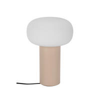 AKKU-TISCHLEUCHTE 13/19 cm  - Sandfarben/Weiß, Design, Glas/Metall (13/19cm) - Dieter Knoll