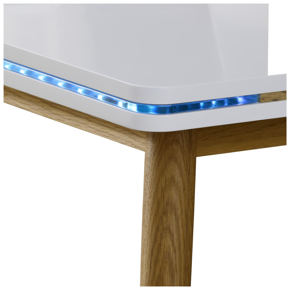 PÍSACÍ STÔL, biela, farba duba, 120/60/86 cm - biela/farba duba, Design, drevo/kompozitné drevo (120/60/86cm) - Hom`in