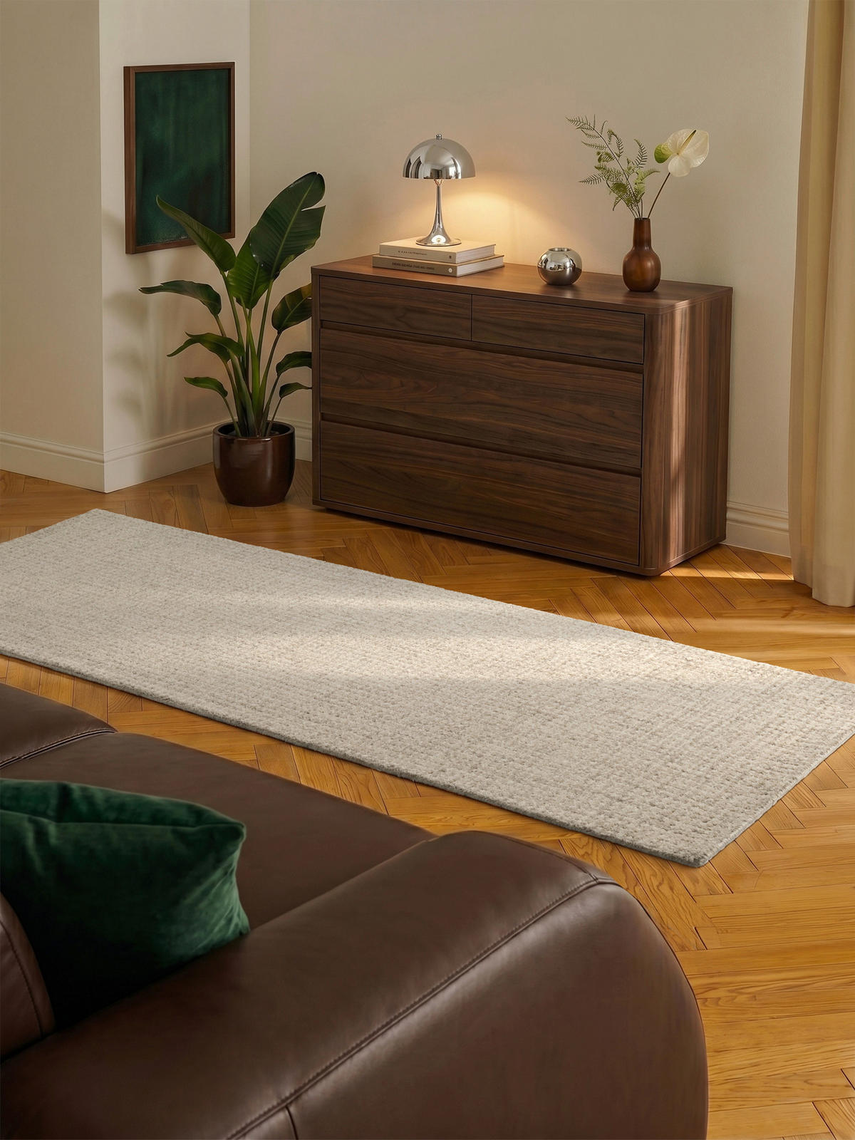 LÄUFER 80/250 cm Eloise  - Creme/Grau, Basics, Textil (80/250cm) - Hanse Home